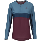 Flow XTG Women's Long Sleeve Henley - Raisin / Marine