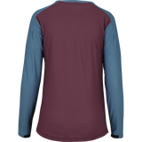Flow XTG Women's Long Sleeve Henley - Raisin / Marine