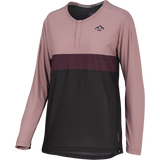 Flow XTG Women's Long Sleeve Henley - Anthracite / Raisin