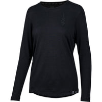 Women's Flow Merino long sleeve jersey - black 