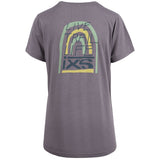 Womens Arch organic tee - Dirty Purple
