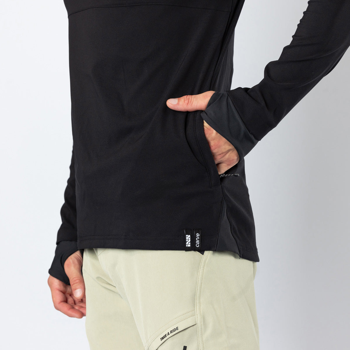 Carve 1.0 Hooded Jersey - schwarz