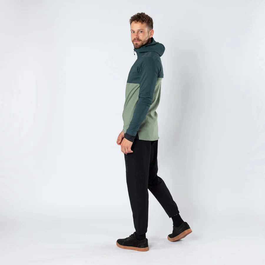 Carve 1.0 Hooded Jersey - duckgreen-sage