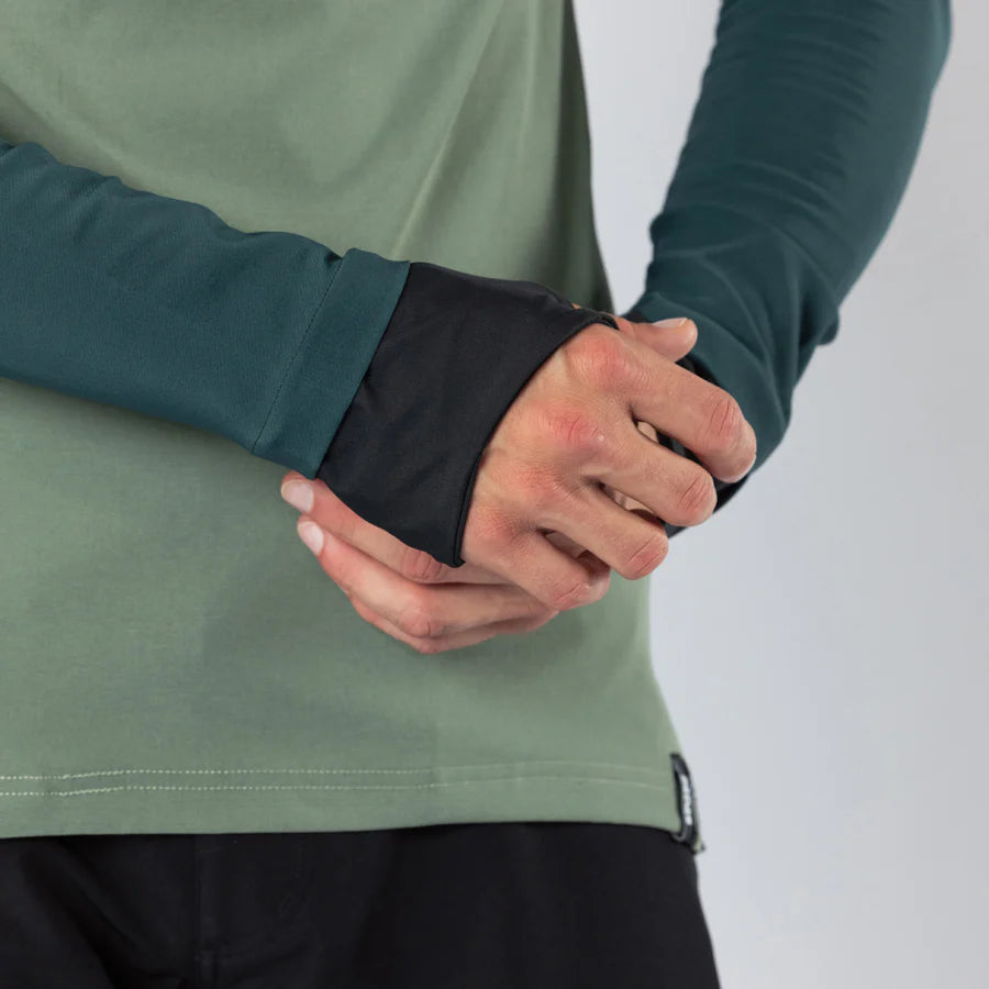 Carve 1.0 Hooded Jersey - duckgreen-sage