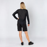 Damen Flow Lite 1.0 Henley - schwarz-graphit