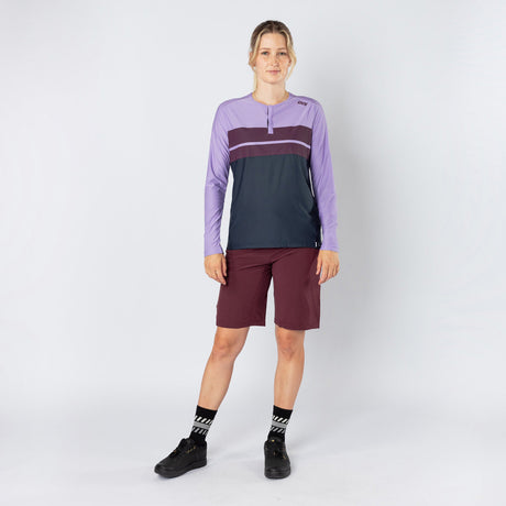 Mujer Flow Lite 1.0 Henley lavanda-marino 