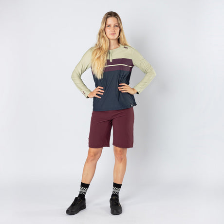 Mujer Flow Lite 1.0 Henley arena-marino 