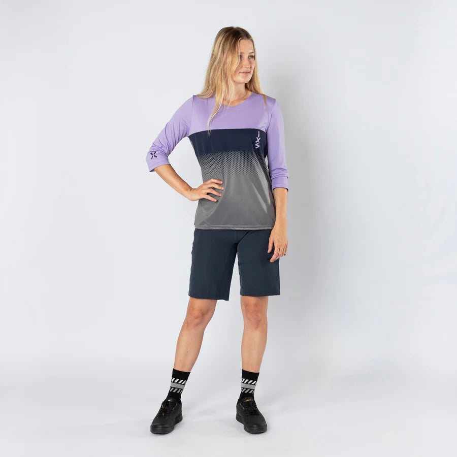Damen Carve 1.0 3/4 Jersey - lavender-graphit