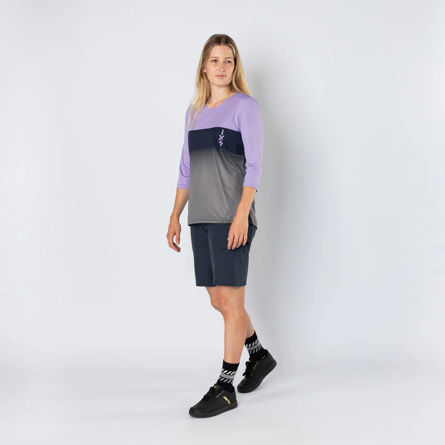 Damen Carve 1.0 3/4 Jersey - lavender-graphit