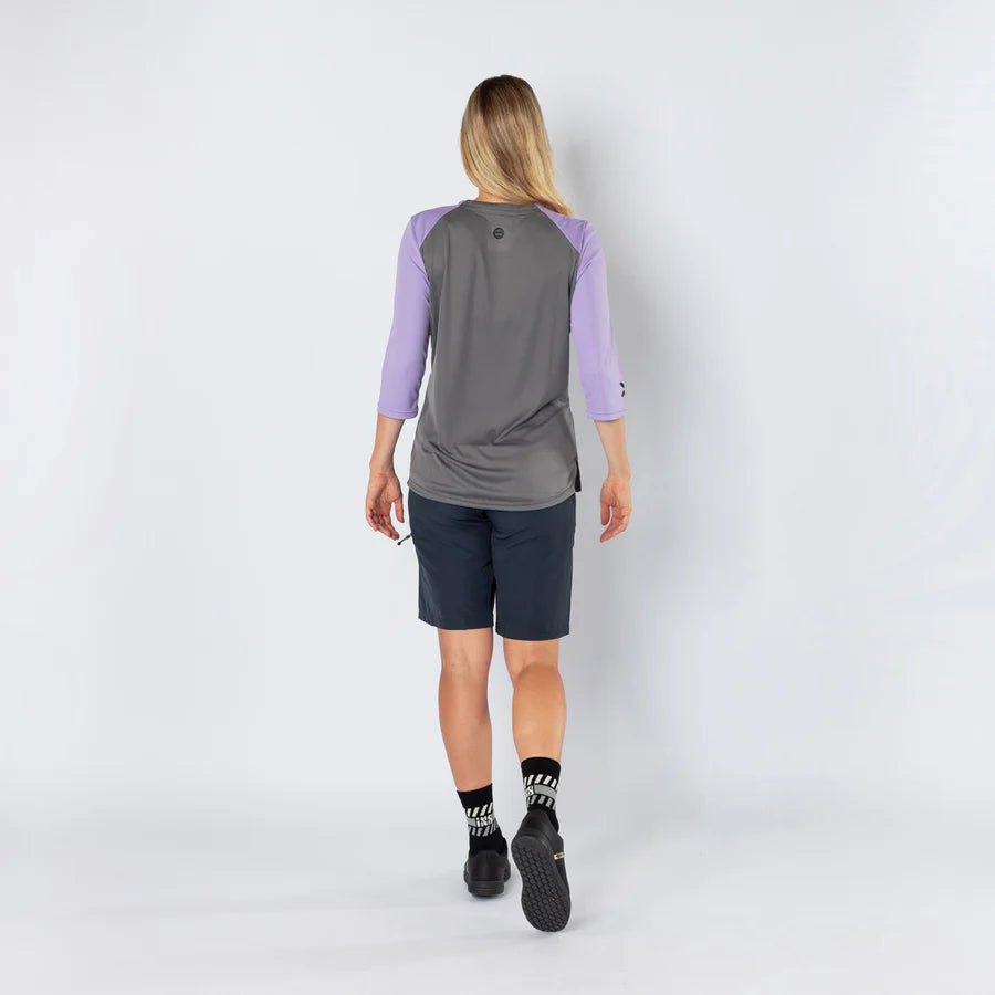 Damen Carve 1.0 3/4 Jersey - lavender-graphit