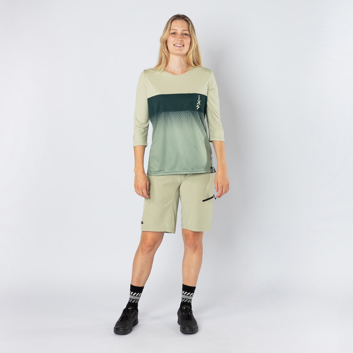 Damen Carve 1.0 3/4 Jersey - sand-sage