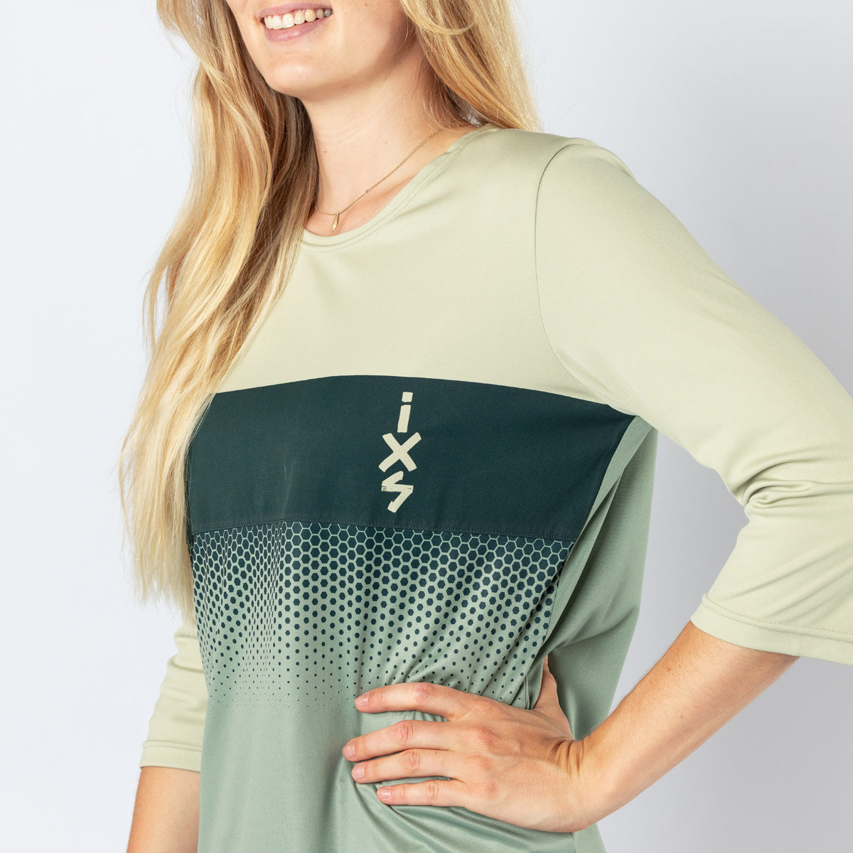 Damen Carve 1.0 3/4 Jersey - sand-sage