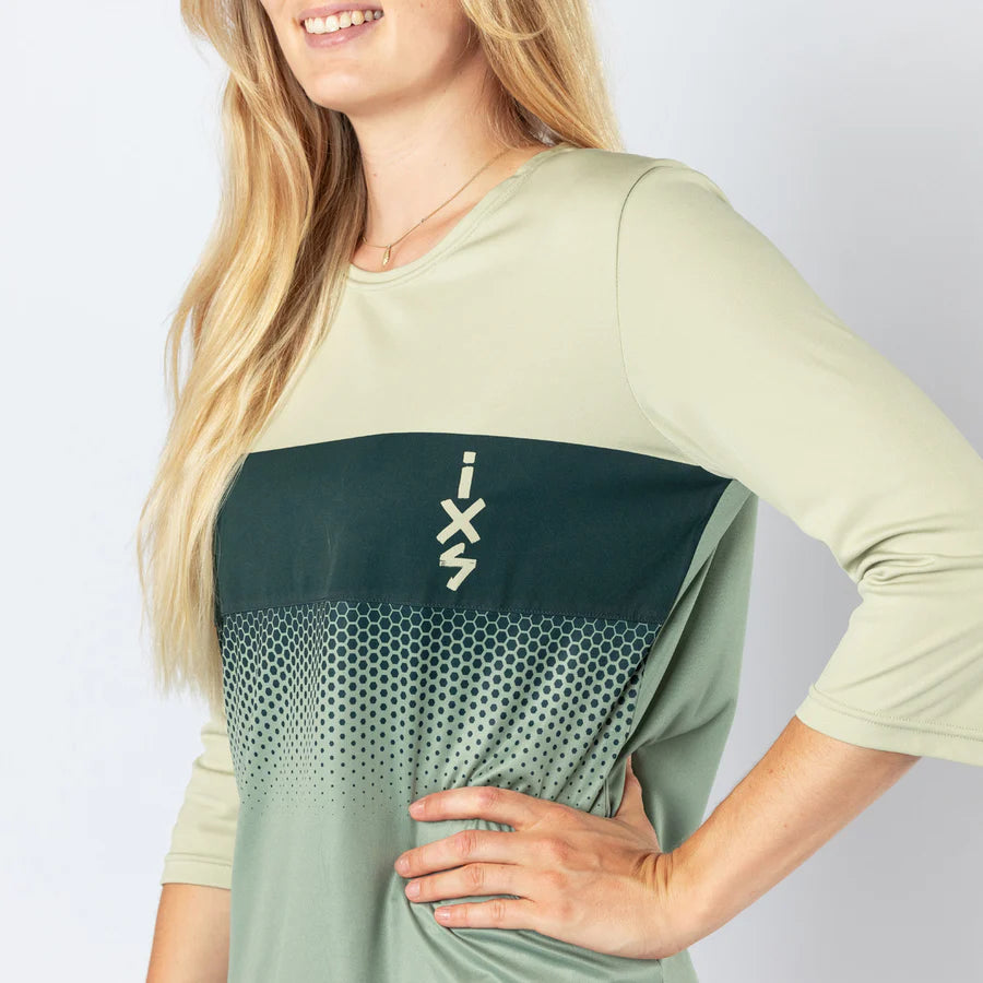 Maillot femenino Carve 1.0 3/4 arena-salvia 