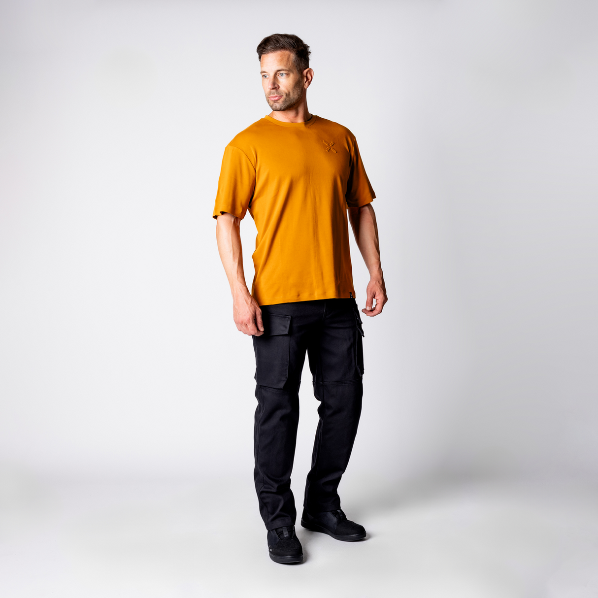Brand 1.0 Tee - ochre braun