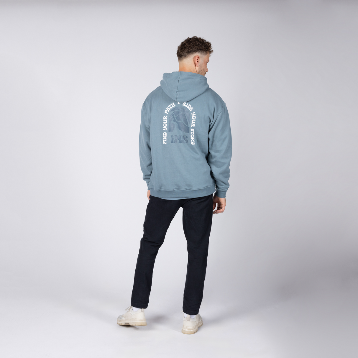 Graphic 1.0 Hoodie - blau grau