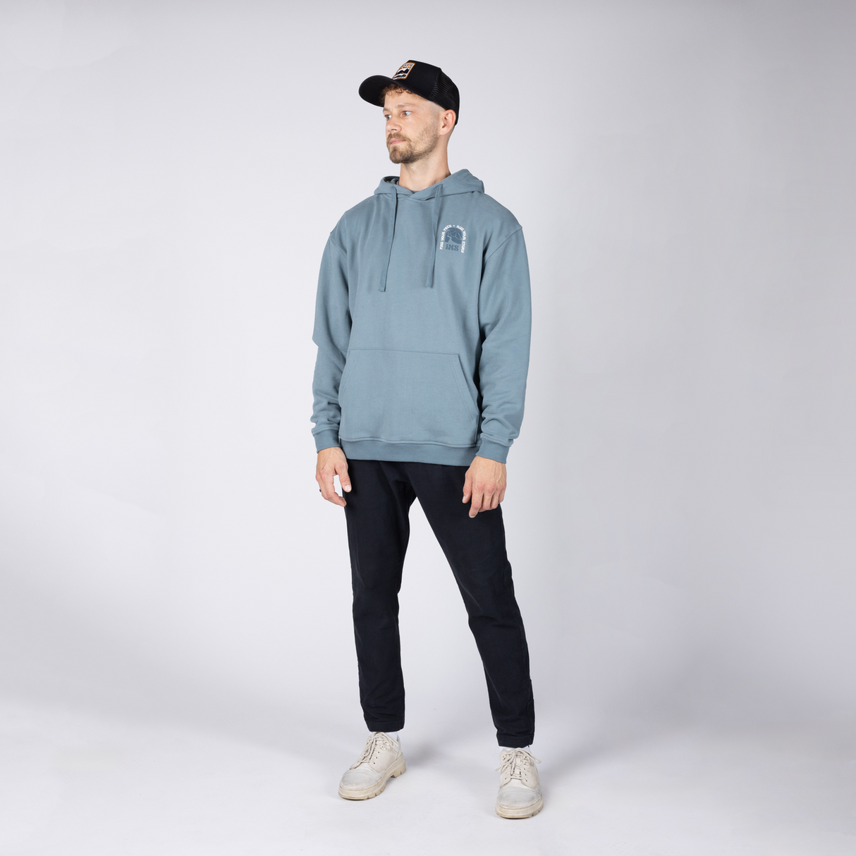 Graphic 1.0 Hoodie - blau grau