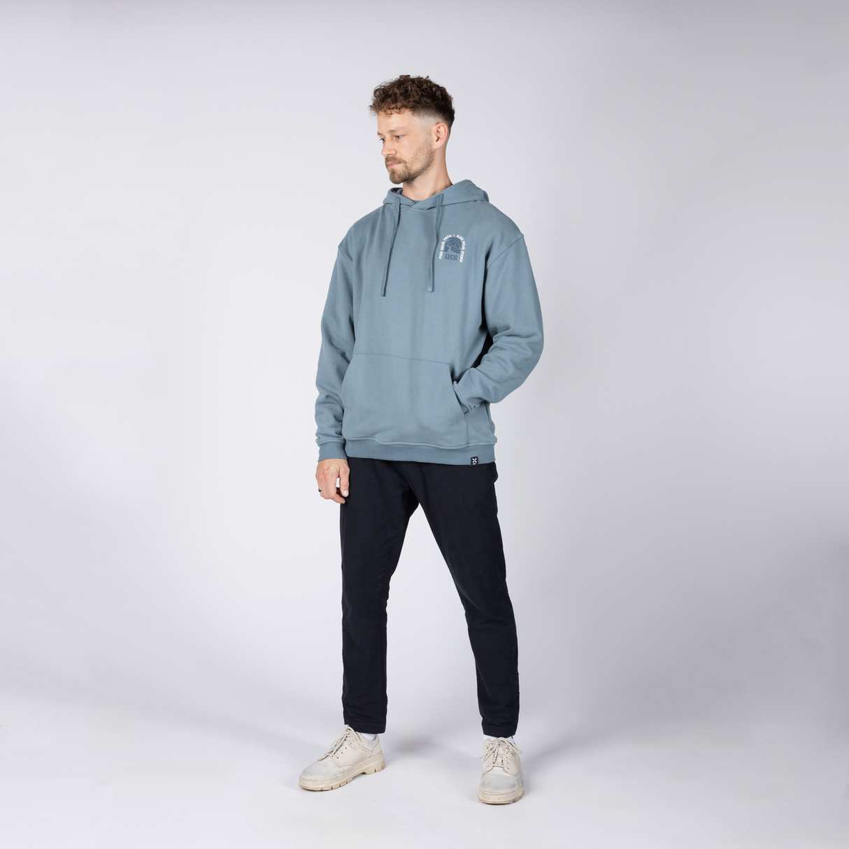 Graphic 1.0 Hoodie - blau grau