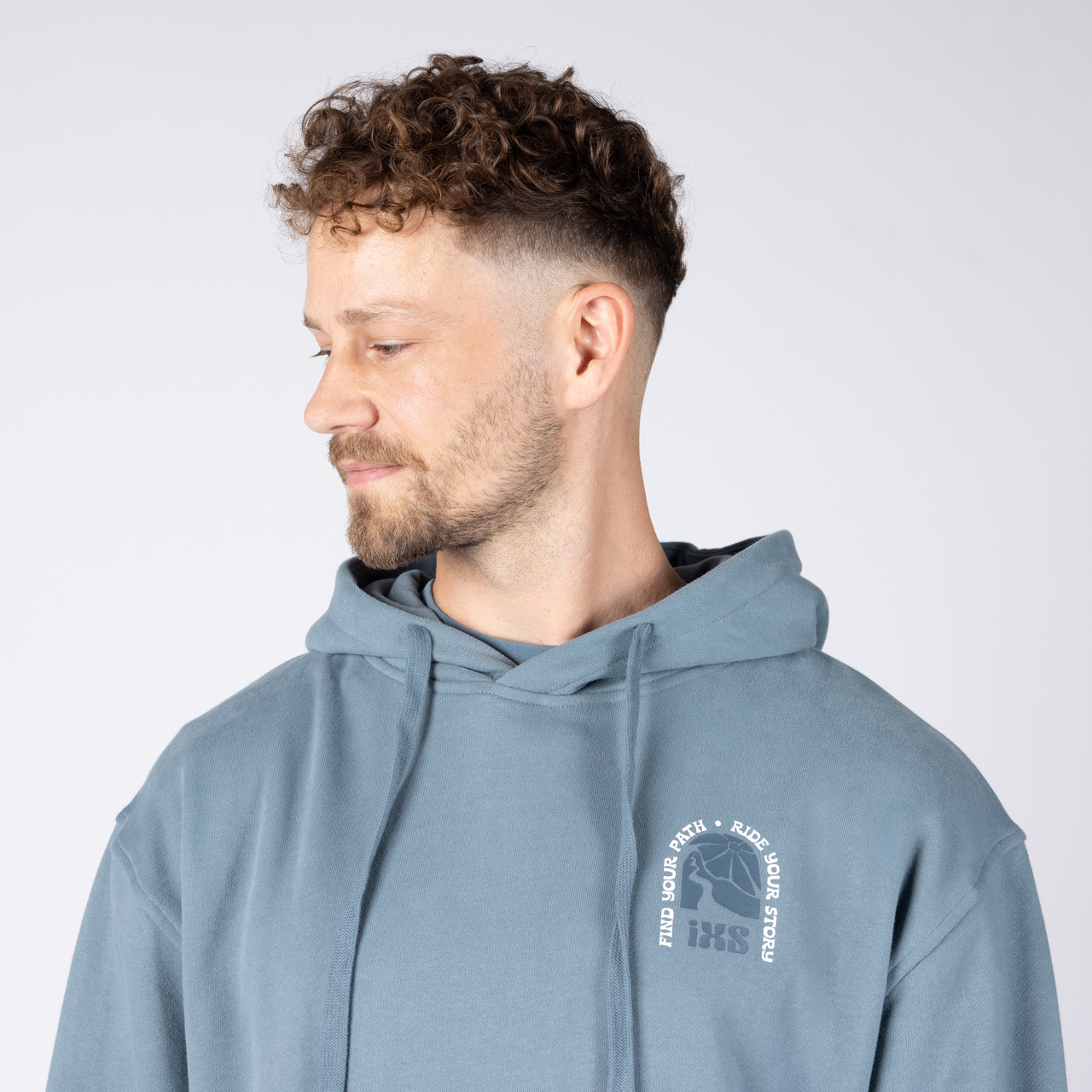 Graphic 1.0 Hoodie - blau grau