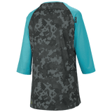 Carve Women's Jersey - Turquoise/Camo - 3/4 