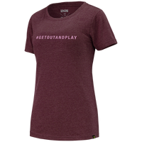 Getoutandplay Women Organic Cotton T-Shirt - Raisin