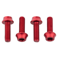 Bottle holder aluminum screws - M5 x 15 mm - red 