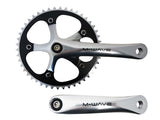 Single speed crankset silver 