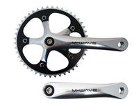 Single speed crankset silver 