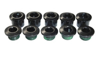 Chainring bolt set - black 