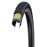 Marathon Mondial DD, Race Guard, 27.5" Drahtreifen, E-50 - schwarz/reflex