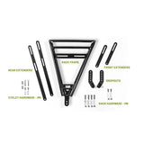 Divide luggage rack, universal - black 