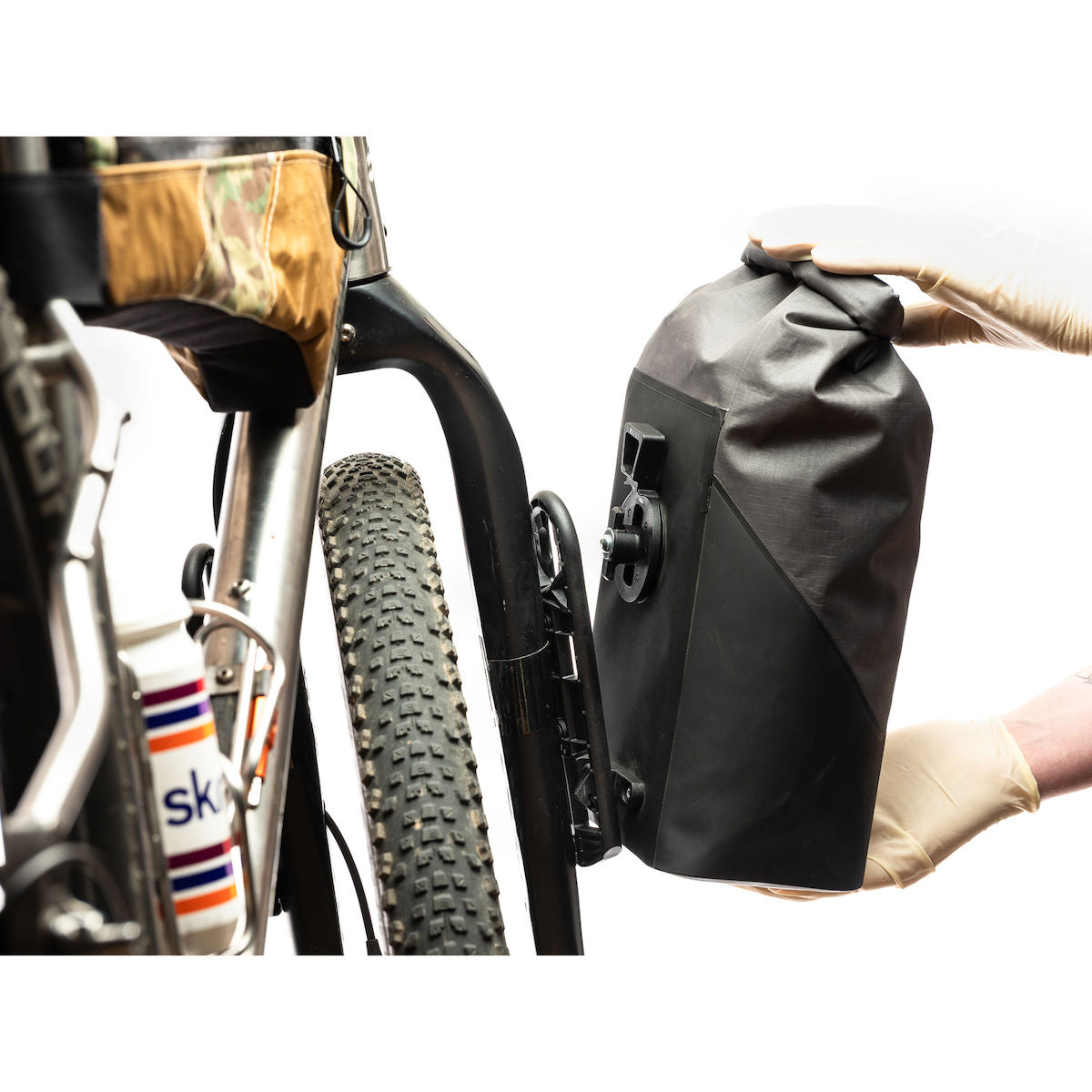 Luggage Rack Flip Cages - black 