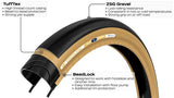 Gravelking Slick 27.5", Faltreifen TLR - schwarz/braun