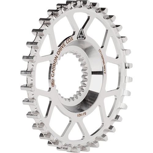 CDX Riemenscheibe vorne, Direct Mount, Pinion - silber