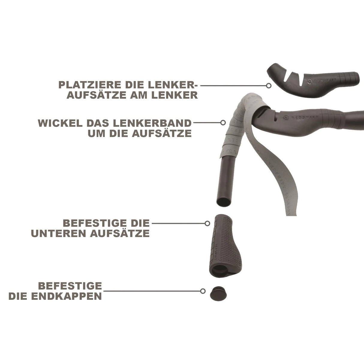 Kitchen Sink Handlebar Drop Bar + Loop Gravel-Lenker mit Aero-Auflieger