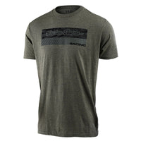 Racing Block Fade T-Shirt - Sage Black Heather - Gray/Black 