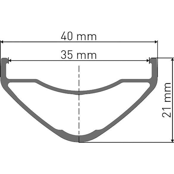 XM 521 Disc velg - 27.5 inch - zwart