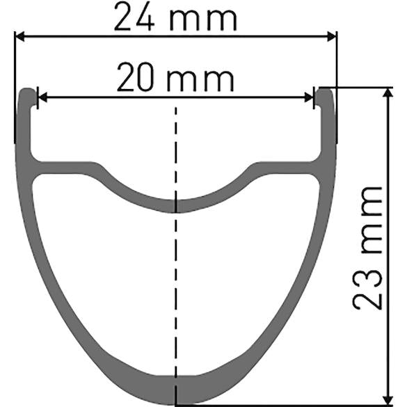 R 470 Disc Felge - 28 Zoll - schwarz