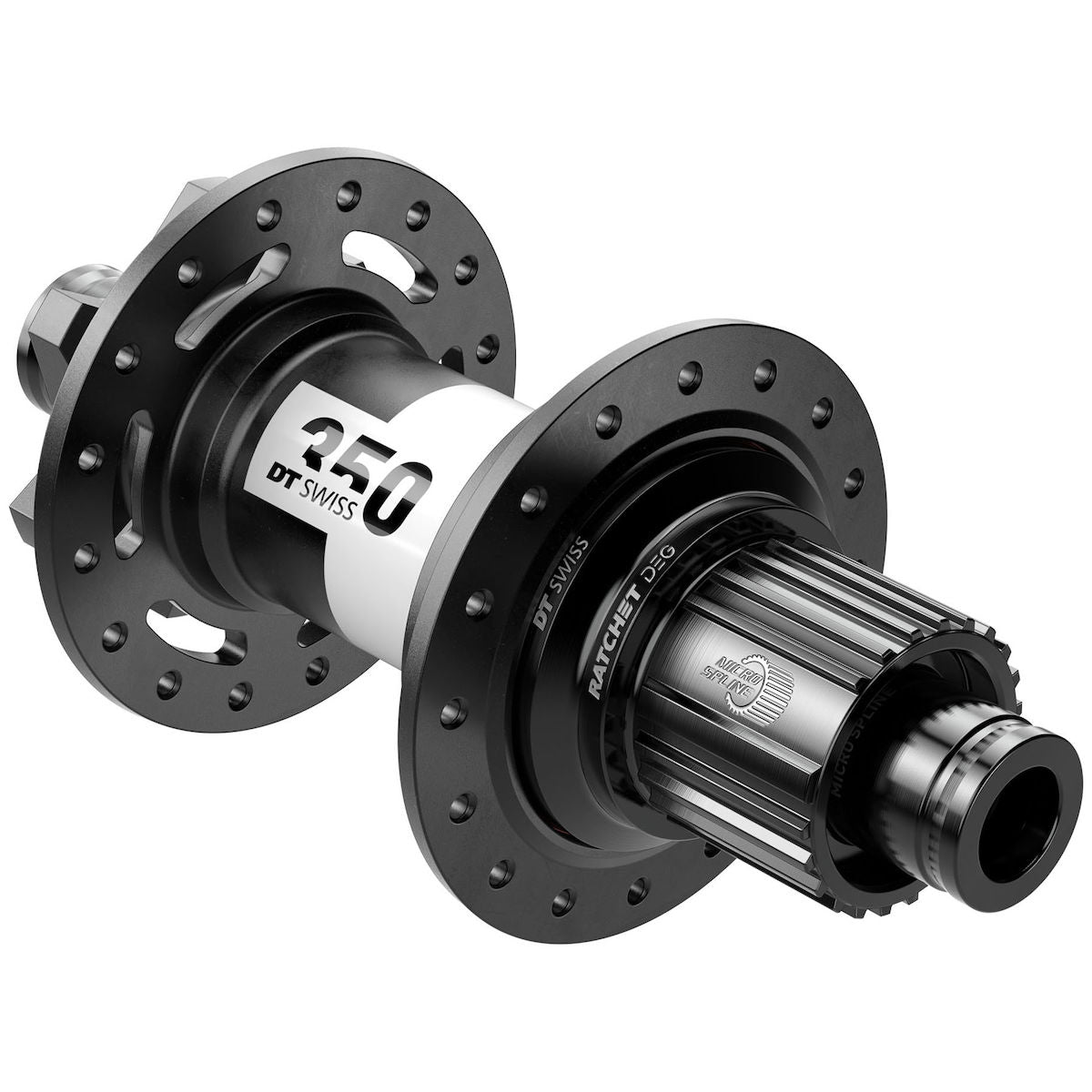 350 DEG Classic 6-Hole MTB Hub, RR 12/148 mm Boost, 28 Hole - Shimano Micro Spline 