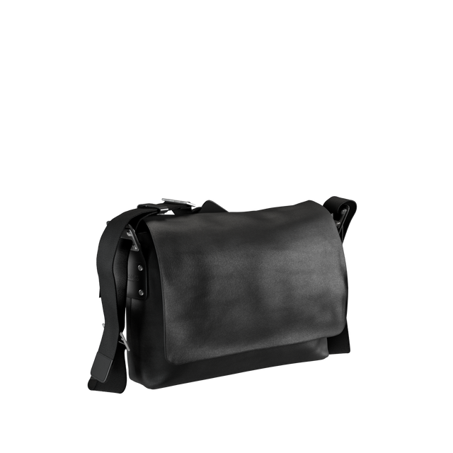 Barbican Cotton Canvas Shoulder Bag - total black