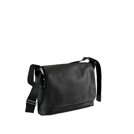 Paddington Cotton Canvas Shoulder Bag - total black