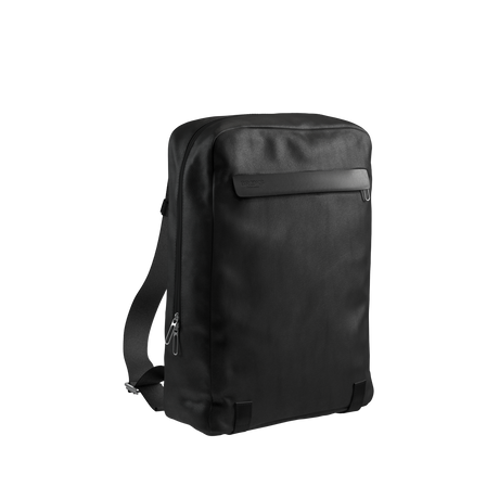 Pickzip Cotton Canvas Backpack 20L - total black