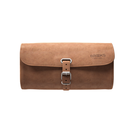Challenge Leather Saddle Bag Large - dark tan