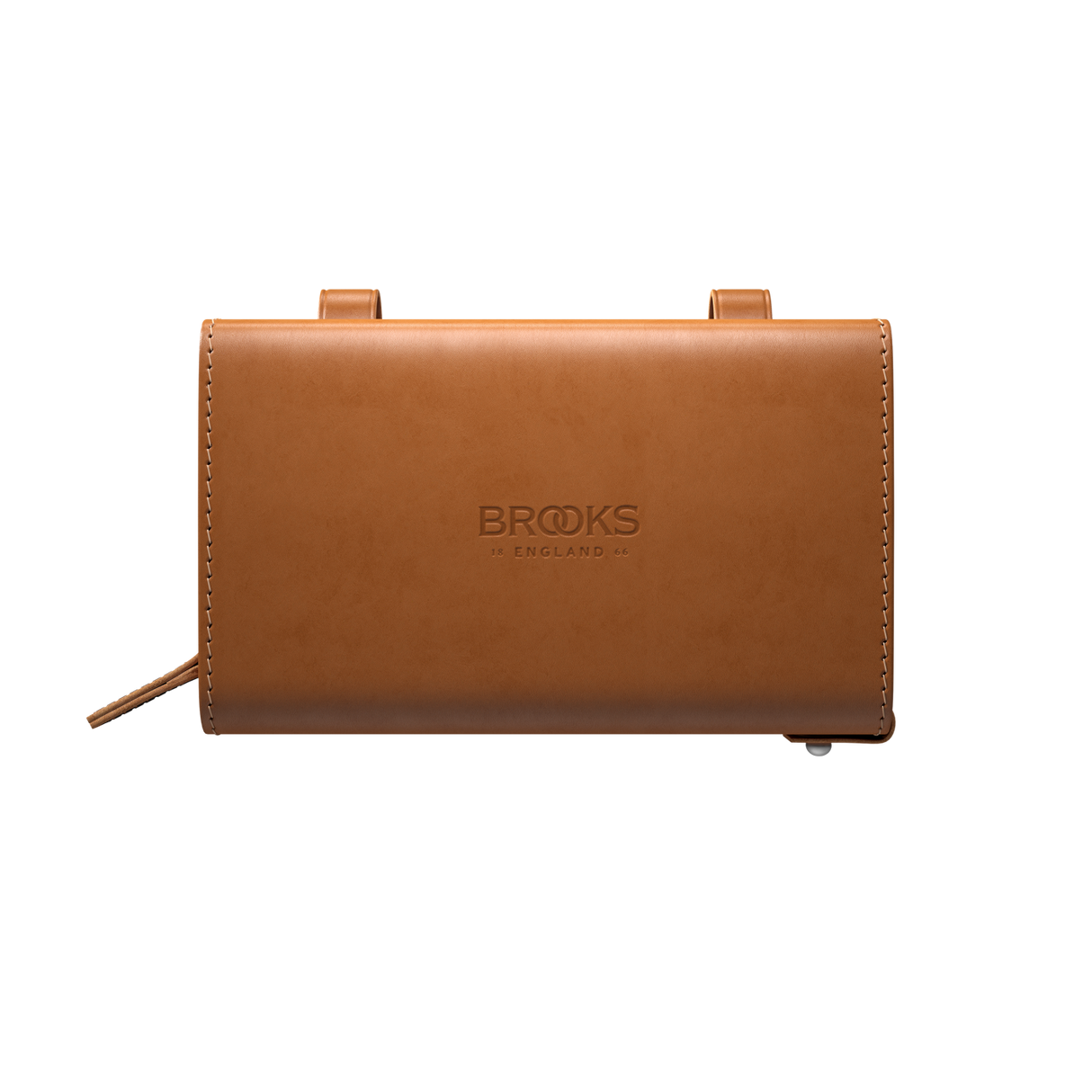 D-Shape Leather Saddle Bag - honey