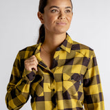 Carve Digger Womens Shirt - Acacia / Black
