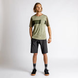 Flow X Short Sleeve Jersey - Olive-Dark Olive 