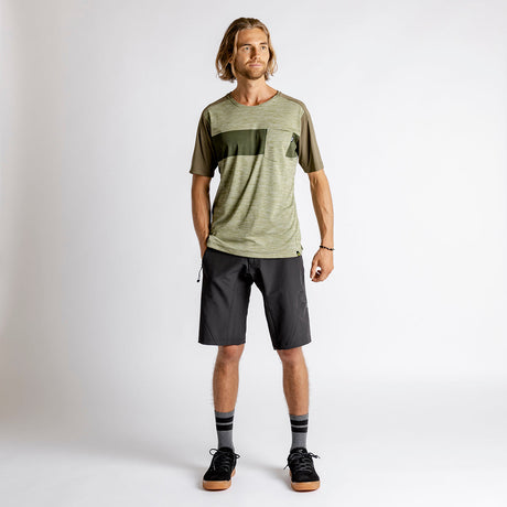 Flow X Short Sleeve Jersey - Olive-Dark Olive