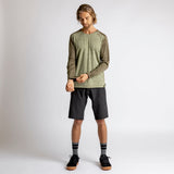 Flow X Long Sleeve Jersey - Olive-Dark Olive