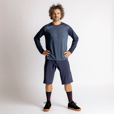 Flow X Long Sleeve Jersey - Storm-Marine