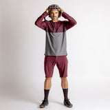 Flow XTG Manches Longues Henley - Graphite/Raisin
