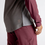 Flow XTG Manches Longues Henley - Graphite/Raisin